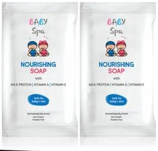 Modicare Baby Spa Nourishing Soap With Milk Protein Vitamins A & E,Paraben Free Each 75gm