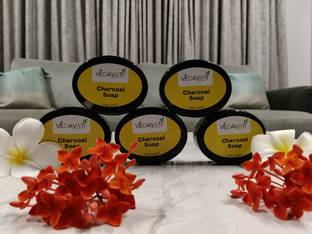 VEDAVATIENTERPRISE Raja Vedavati Charcoal Soap|Handmade with Shikakai&Aritha Ash|DeepCleansing Bar