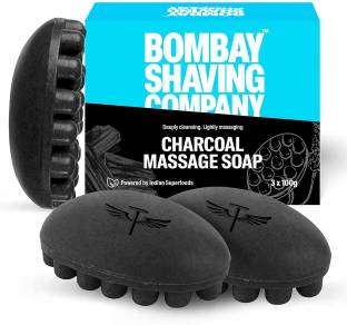 BOMBAY SHAVING COMPANY दीपली क्लींज़िंग लाइटली मसाजिंग चारकोल मसाज सोप