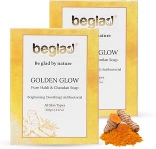 beglad Haldi Chandan Soap Pack Deep Cleansing, Brightening & Skin Nourishing
