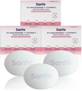 Sanfe 5% Niacinamide & Vitamin C Brightening Soap | Detanning Soap 75gm