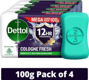 Dettol Cologne Fresh Bathing Soap Bar with|12hr Freshness|