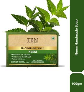 TBN 100% Pure & Natural Neem Face & Body Soap for Removing Dirt & Impurities