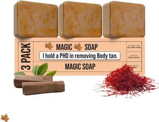 vrusmith Ghar Soap Saffron and Sandalwood Magic Soap for Skin Brightening