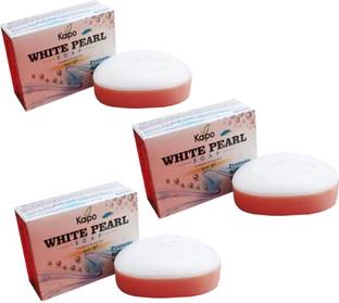 KEVA White Pearl Soap for Provide Smooth & Silky Skin (Pack of 3x100G)