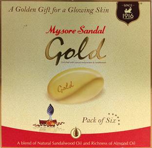 MYSORE SANDAL Gold Sixer Soap