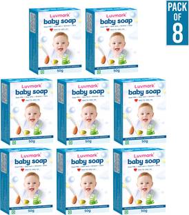 luvmark Baby Soap-Enriched with the Goodness of Aloe Vera, Goat Milk, Almond & Olive Oil