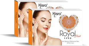 KISRA Royal Heart Anti Aging Skin Moisturizer Soap For All Skin Types