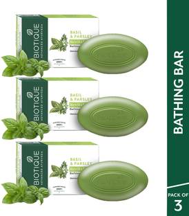 BIOTIQUE Parsley Revitalizing Bathing Bar 150g x 3