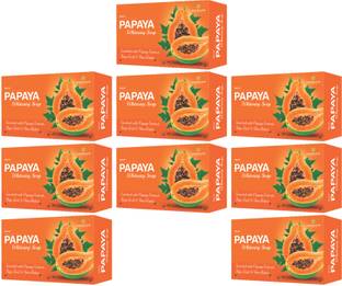 MORVIN Papaya Skin Whitening Soap (Pack Of 9)