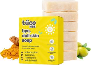 TuCo Intelligent Pack of 6 soap for Kids with Turmeric for Dull & Sensitive Skin