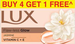 LUX Flawless glow Buy 4 Get 1 Free Offer Jasmine & Vitamin E Bathing Soap