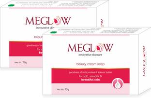 meglow Beauty Soap with Vitamin C & Glycerin for Intense Moisture & Nourished Skin