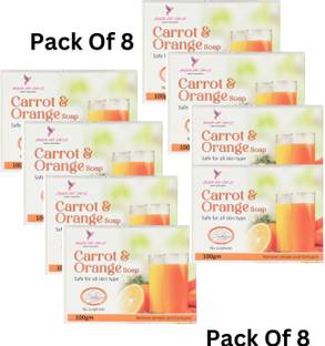Suger and smile Orange & carrot Soap pack of 8