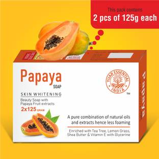 YUAR ESSENTIAL Hand Made Papaya Skin Whitening Soap For All Skin Type