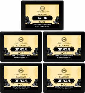Ayusoul Ayurveda Natural Activated Charcoal Bath Soap