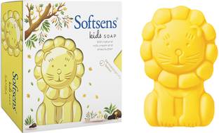 Softsens Samba the Lion Kids Soap | Gentle & Nourishing with Shea Butter & Milk Cream