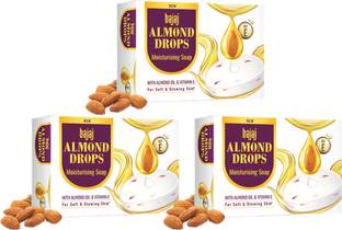 BAJAJ Almond Drops Moisturising Soap 100gm Pack Of 3