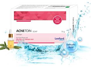 Leeford Salicylic Acid & Tea Tree Oil Soap for Body Acne | Controls Sebum Production