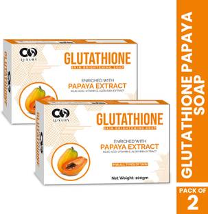 Co Luxury Glutathione & Kojic Acid Papaya Skin Brightening Soap |Ghar Ka Soap |Tan Removal