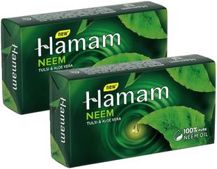 HAMAM Tulsi, Neem & Aloe Vera Soap - Pack Of 2