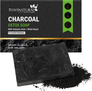 7days natural Charcoal Bath Soap | HandMade |Deep Cleansing| Daily Bathing Bar Soap For Men