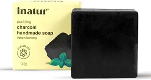 inatur Deep Cleansing and Exfoliating Charcoal Handmade Soap