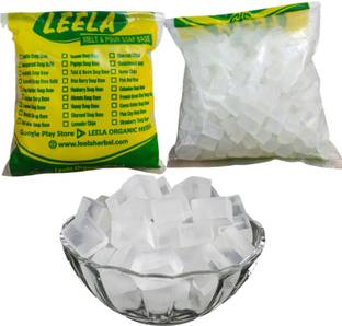 Leela Organic Transparent Glycerine Melt and Pour Base DIY Handmade Soap Raw Material :Net 5 kg (1kg x5 pack = 5000gm)