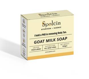Spelcin Milky Soap Sandal Wood And Saffron for DeTan