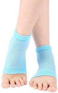 JANAKTRADERS Silicone Gel Heel Socks with Spa Botanical GelPad