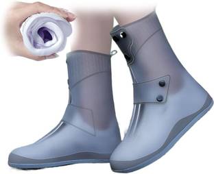 TRK IMPEX Silicone Rain Reusable Anti skid Waterproof Boot Cover Shoe Protector -FREE SIZE