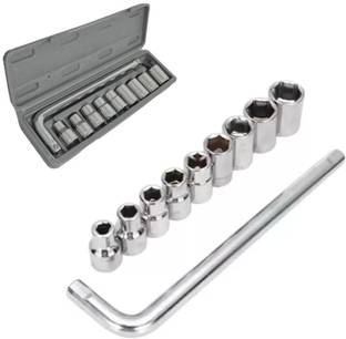 Bzore Premium Quality Set of 10 Socket for Multipurpose use Socket Set