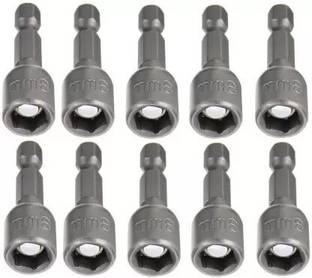 TOOLMATCH 8 MM Drill Bit Nut Driver Set Single Sided Speed Wrench (Pack of 10) Socket Set