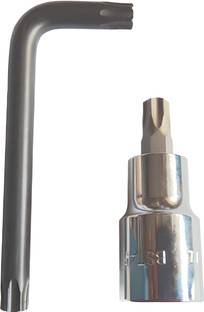 TAPARIA Orignal COMBO OF T-45 Torx Bit Socket 1/2" Drive and allen key Socket Set