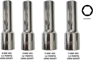 SHMART LONG SOCKET SET 8, 10, 12, 13MM Socket Set