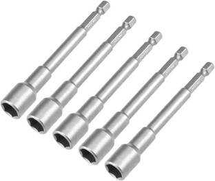 AASONS AASONS 8mm x 100mm Length Hex Socket Sleeve Power Nut Driver Socket Set