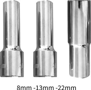 4NEX 8mm + 13mm + 22mm Hex Long CRV Steel, Heavy Duty, Anti Rust 8mm + 13mm + 22mm Hex Long CRV Steel, Heavy Duty, Anti Rust Single Sided Combination Wrench