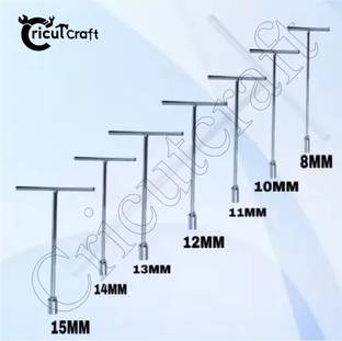 CricutCraft GF1264A STEEL T SPANNER - 8MM, 10MM, 11MM, 12MM, 13MM, 14MM, 15MM EASY TO USE. Socket Set