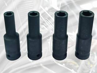 4MECH 8, 10, 12, 13mm Heavy Duty Deep Impact Socket Set