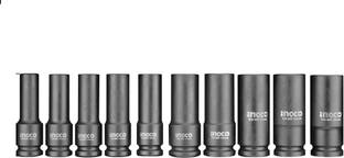 INGCO 10 Pcs 1/2" Deep Impact Socket Set