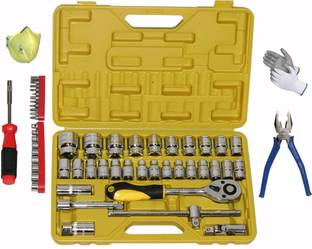 Digital Craft 32Pc Socket Set,22Pc Socket & Bit Set,8"Inch Combination Plier Socket Set