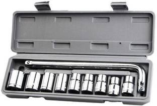 YUV Aiwa 10 Pieces Hand Tools Wrench Set Spanner Set Tool Kit Socket Set