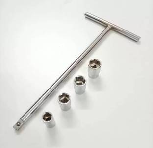 JK Sales 1/4" Drive T-Handle with 4 sockets of (8, 10, 11, 12 mm) Socket Set