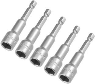 High Q 1/4 INCH HEX TYPE MAGNETIC POWER NUT DRIVER DRILL BIT SOCKETS 10MM (5PCS) Socket Set