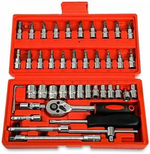 Niclas 46 in 1 Pcs Tool Kit & Screwdriver and Socket Set Hand Tool Kit Hand Tool Kit Socket Set