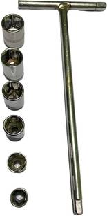 ARQEST 1/4" Drive T-Handle Socket Set with 8mm, 10mm, 11mm, 12mm, 13mm, 14mm Arq-03aq Socket Set