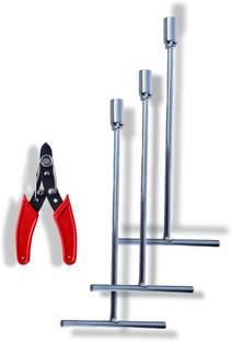Jiya S1224 STEEL T SPANNER - 8MM, 10MM, 12MM I WIRE CUTTER I EASY TO USE. Socket Set