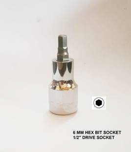 TOM / Autofit 6 MM Hex Bit Socket 1/2" Drive Socket Set