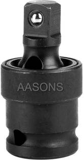 AASONS 1/2" Inch DR Square Drive Socket Black Universal Joint Wobble Flex U-Joint Socket Set