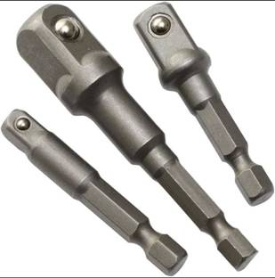 High Q 3PCS HEX TYPE SOCKET ADAPTER SET OF SIZES (1/4 , 3/4 , 1/2 ) INCH Socket Set